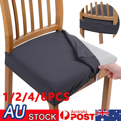 Dining Chair Seat Covers Slip Banquet Home Protective Stretch Removable Cover • $13.67