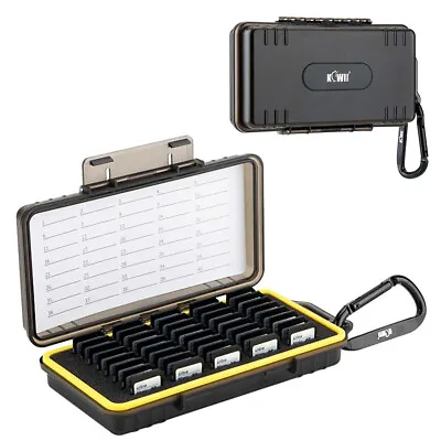 40 Slots Water-Resistant SD NS CFexpress A Memory Card Case Box Storage Holder • $17.14