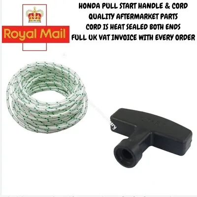 HONDA IZY Lawn Mower Replacement Handle And 3 Metres Of 4 Mm Pull Cord. • £4.89