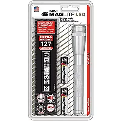 Maglite Mini LED 2-Cell AA Flashlight With Holster Silver • $46.92