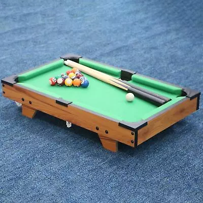 Cute Mini Table Pool Cues Game Set With Sticks Snooker For Entertainment Desk • $87.64