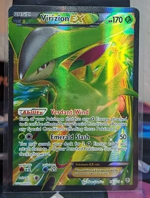 Pokémon TCG Virizion-EX Plasma Blast 96 Holo Full Art • $15.99