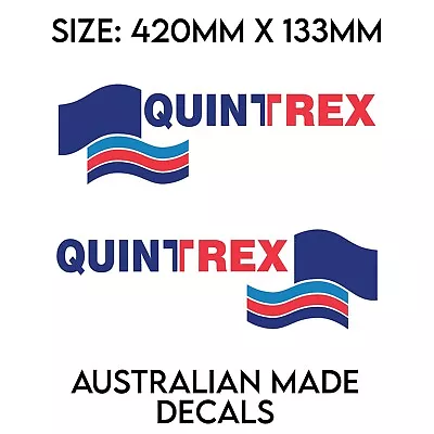 $49.99 • Buy Quintrex Fishing Boat Marine Sticker Decal Set Of 2. Premium Vinyl.