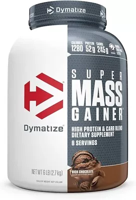 Dymatize Super Mass Gainer Protein Powder 1280 Calories & 52g Protein 10.7g BC • $29.49