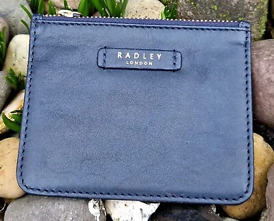 RADLEY London Medium Card Holder Plain Black Silk Street Ladies • £39