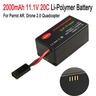 Replacement Battery For PARROT AR.DRONE 2.0 Quadricopter 2000mAh 11.1V 20C • $27.44