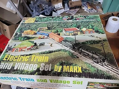 Marx Electrical Train And Village Set • $50.99