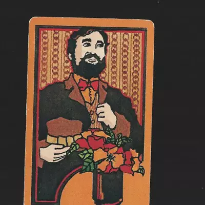 Vintage Playing Swap Card   Man Silhouette • $1.20