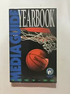  MInnesota Timberwolves 1991-1992 NBA Basketball Media Guide • $6.99