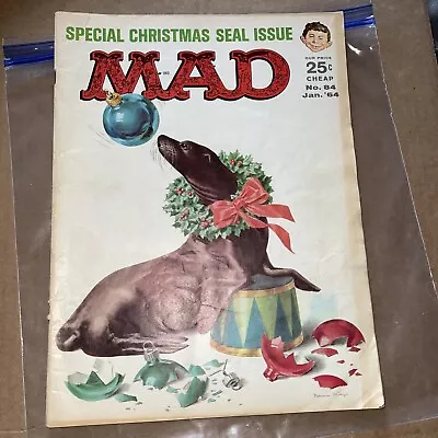 +++ MAD MAGAZINE #84 January￼ 1964  VG Condition; Shipping Included • $12.90