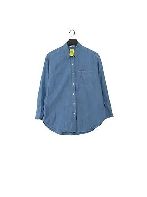 Uniqlo Men's Shirt XS Blue 100% Cotton Basic • £10.50