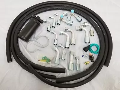 Air Conditioning AC Hose Kit O-Ring Fittings Drier + Binary Switch 134a Rod • $107.65