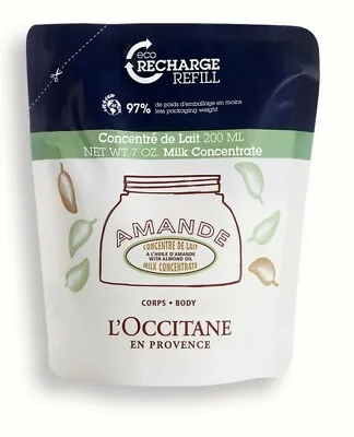 L'occitane Amande 6.9 Oz Milk Concentrate Firms Almond Oil Refill Loccitane $46 • $37.99