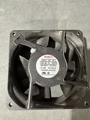 ETRI Model 125XR-2181100 Muffin Fan 220v AC 50/60 Hz NOS (SP20) • $25