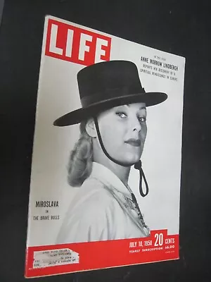 Life Magazine July 10 1950 Miroslava The Brave Bulls • $16.99