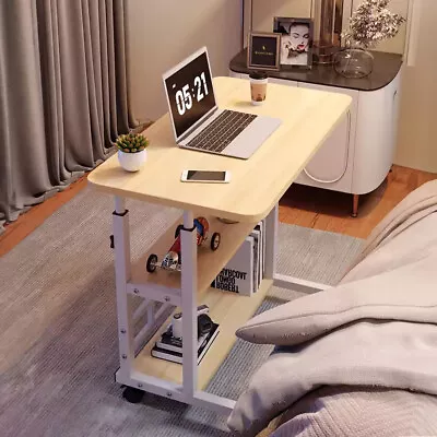 2/3Tier Laptop Table Stand Desk Bed Computer Study Adjustable Portable Sofa Tray • £34.95