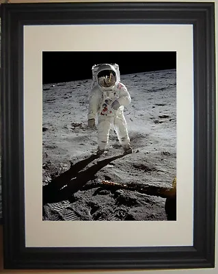 Apollo Moon Landing NASA Neil Armstrong Buzz Aldrin Framed Photo Picture Sm1 • $59.99