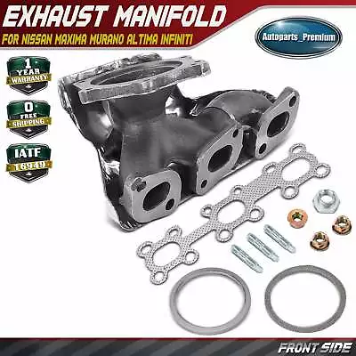 Front Exhaust Manifold W/ Gasket For Nissan Maxima Murano Altima Quest INFINITI • $82.59
