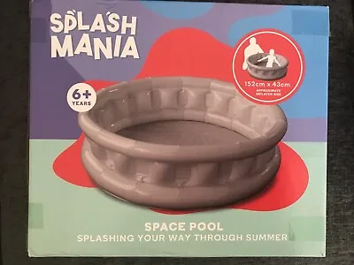 5ft SPLASH MANIA Inflatable Space SWIMMING PADDLING POOL RRP £30 BRAND NEW BOXED • £10