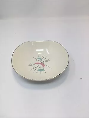 Vintage Edwin Knowles MCM Atomic Boomerang 7  Bowl • $24.99