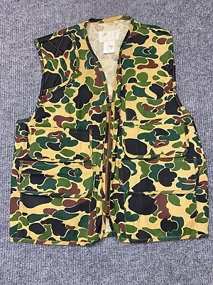 American Field Camouflage Vest Men's Large Duck Back Made In USA Hunting • $24.99