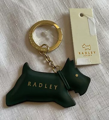 Radley ‘Jump’ Leather Keyring - Cedar - BNWOT Scottie Dog • £14.99