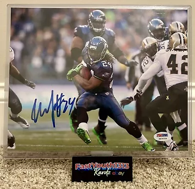 Seahawks MARSHAWN LYNCH Auto Autographed Signed 8x10 “Beastquake” Photo PSA Cert • $199.99