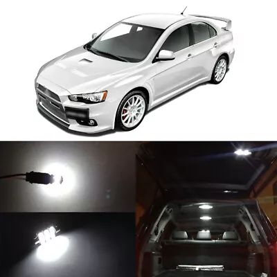 6 X White LED Map Dome Interior Bulbs License Plate Lights For Lancer EVO X • $21.89