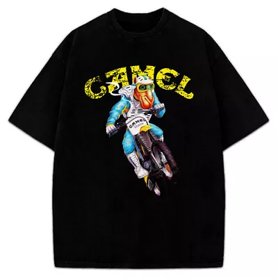 Joe Camel T-Shirt Joe Camel Dirt Bike Supercross Vintage AD Custom Graphic Tee • $19.95