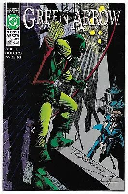 Green Arrow 53 Signed By 3 Mike Grell Autographed DC Combined Shipping • $15