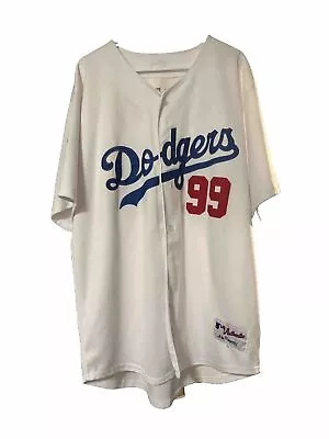 Authentic MLB 3XL #99 Manny Ramirez Dodgers Jersey White • $39