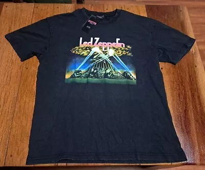 LED ZEPPELIN Band - Official T-Shirt Size Large BNWT Black Stonewash FREE POST  • $27.96