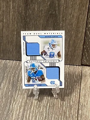 2021 National Treasures Michael Carter Javonte Williams RC Patch Tar Heels /75 • $15.99