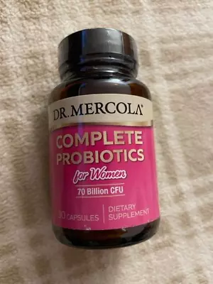 NEW Dr. Mercola Complete Probiotics For Women 70-Billion CFU 30 Capsules SEALED • $19.98