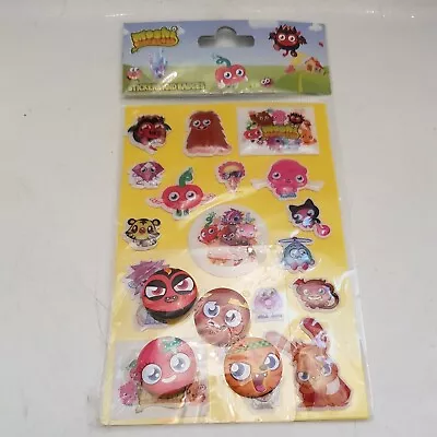 £1 • Buy Kids Moshi Monsters Button Badge And Foam Stickers Set (DC1)