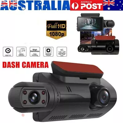 1080P Dual Camera WIFI Lens 3''Car DVR Vehicle Video G-Sensor Dash Cam Recorder • $31.29