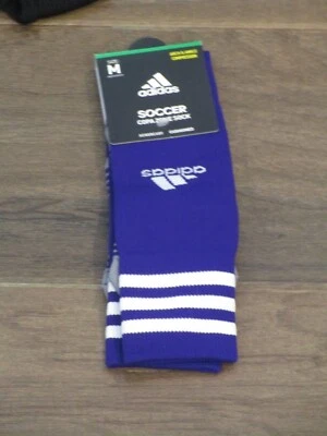 $11.48 • Buy Adidas Soccer Copa Zone Cushion Iv Otc Purple/ White Socks Size Medium  New