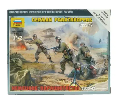 Zvezda 1:72 German Paratroopers 1939 - 1942 # 6136 • £7.99