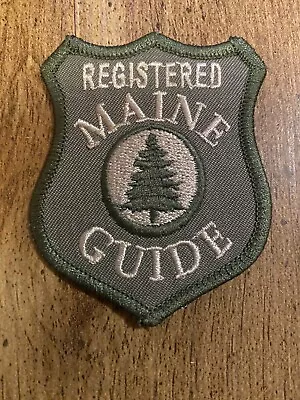 Registered Maine Guide Patch 3” New • $4.99