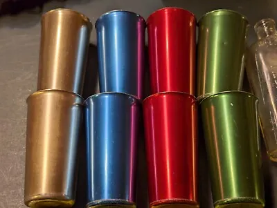 Vintage Color Craft SUNBURST Aluminum 8-Piece Tumbler  - MCM Retro • $25