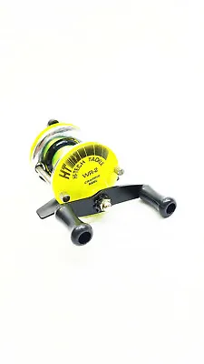 Ht Mini Crappie Reel Wr-2 Hi-vis Yellow For Crappie Pole/rod No Drag • $6.99