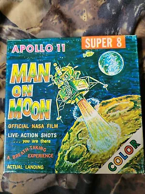 Apollo 11 Man On Moon Super 8 Mm Official NASA Film Movie In Color Ken Films • $40