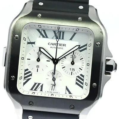CARTIER Santos De Cartier Chronograph XL WSSA0017 Automatic Men's Watch_735165 • $4918.69