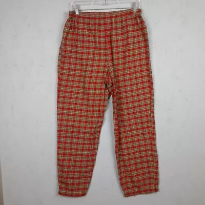 Vintage Cacique Lingerie Womens Medium Plaid PJ Pants Sleepware Nightime Lounge • $24.77