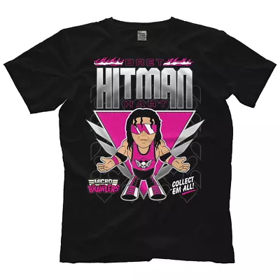 Micro Brawler Items - Bret Hart - Micro Brawlers�� T-Shirt T-Shirt • $34.99