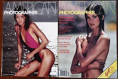 Lot Of (4)  AMERICAN PHOTOGRAPHER Magazines 1979-80 Classic Camera Ads • $8