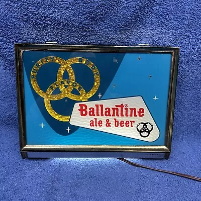 Vintage Ballantine Ale And Beer Light Up Motion Sign Awesome • $429.95