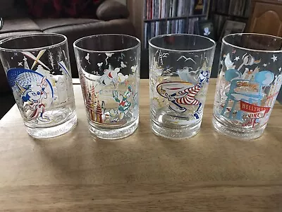 Set Of 4 McDonald’s Walt Disney 25th Anniversary Glasses • $10