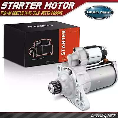 $86.99 • Buy New Starter For Volkswagen Beetle Golf SportWagen Jetta Passat 1.4KW 12V CCW 13T