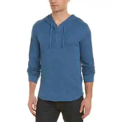 M004 Nwt Vince Slim Fit Henley Cotton Men Hoodie Size Smlxlxxl $155 • $58.49